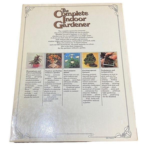 Vintage Indoor Gardener The Complete Book 1974 Ed by Michael Wright 256 Pages - Picture 7 of 8